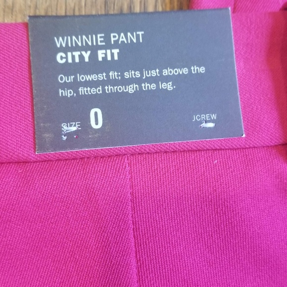 J.Crew Red Winnie Pant City Fit - Picture 4 of 6